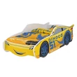 Kép 1/4 - Autó formájú Disney Cars gyerekágy - sárga