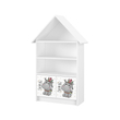 Kép 1/2 - Házikó alakú szekrény gyerekszobába és babaszobába -  fehér vízilovas