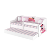 Kép 1/3 - Pótágyas gyerekágy ágyráccsal - Disney Lulu - Minnie cute - fehér