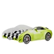 Kép 1/6 - S-CAR autó formájú gyerekágy 70x140 cm - zöld színben