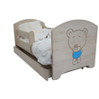 Kép 3/4 - Gyerekágy ágyneműtartóval - Oskar - sonoma - kék macis