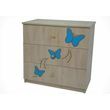 Kép 1/2 - Komód gyerekszobába és babaszobába - kék pillangós