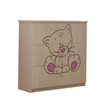 Kép 1/2 - Komód gyerekszobába és babaszobába - rózsaszín cicás