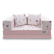 Berry Baby DIAMOND szivacs kanapéágy gyerek méretben: rózsaszín Dandelion pitypangos 2