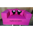 Kép 3/5 - Berry Baby SUNSHINE szivacs kanapéágy gyerek méretben: pink pöttyös Minnie 3