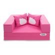 Szivacs kanapéágy - Sunshine gyerek méret - puncs - Hello Kitty párnákkal