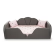Kép 2/5 - Celebrity gyerekágy - kavics szürke eco - rózsaszín Chesterfield