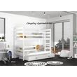 Kép 2/3 - Emeletes gyerekágy ágyneműtartóval - Basic 80x160 cm - fehér-fehér