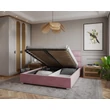 Kép 2/3 - Kárpitozott franciaágy keret - APOLLO - Paris pink