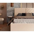 Kép 2/5 - Kárpitozott franciaágy keret - ELEGANTE - Paris krém