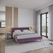 Kép 2/4 - Kárpitozott franciaágy keret - KALIFORNIA - Paris lila