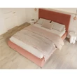 Kép 2/5 - Kárpitozott franciaágy keret - NAVARO - Paris lazac rózsaszín