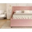 Kép 4/5 - Kárpitozott franciaágy keret - NOBILE - Paris pink