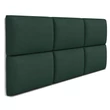 Kép 2/11 - a képen 6 db 90x25 cm-es sötétzöld falpanel látható