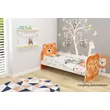 Kép 1/3 - Leesésgátlós gyerekágy ágyráccsal és matraccal - Animals 80x160 cm - Bear maci