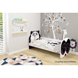 Kép 1/3 - Leesésgátlós gyerekágy ágyráccsal és matraccal - Animals - Panda maci