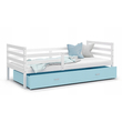 Kép 2/2 - Gyerekágy ágyneműtartóval - Basic - fehér-kék