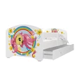 Kép 1/3 - Ágyneműtartós gyerekágy ágyráccsal - 80x140 cm-es fekvőfelülettel - Cool Beds - 08L Pony