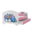 Kép 1/3 - Ágyneműtartós gyerekágy ágyráccsal - 4 méretben - Cool Beds - 11L Kutyusos