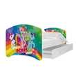 Kép 2/6 - COOL BEDS ágyneműtartós gyerekágy - 4 méretben: 41L Szivárvány Pony 2
