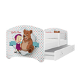 Kép 4/8 - COOL BEDS ágyneműtartós gyerekágy - 4 méretben: 46-os Girl and Bear LÁNY ÉS MACI MÁSA ÉS A MEDVE JELLEGŰ 5