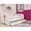 Kép 1/4 - Ágyneműtartós gyerekágy ágyráccsal - fekvőfelülete 90x180 cm - Cool Beds - 48 Smile Hug trollos
