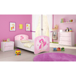 Kép 1/2 - Gyerekágy leesésgátlóval és ágyráccsal - Dream - rózsaszín tündéres