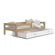 Kép 2/3 - HUGO leesésgátlós ágyneműtartós gyerekágy fenyő fehér 2
