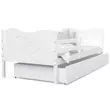 Kép 3/5 - Gyerekágy ágyneműtartóval és leesésgátlóval - Max 80x160 cm - fehér