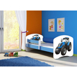 Kép 1/2 - Sweet Dream leesésgátlós gyerekágy matraccal - Sweet Dream - kék traktoros