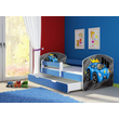 Kép 10/14 - Leesésgátlós gyerekágy - Sweet Dream 70x140 cm - 04 Blue car matraccal