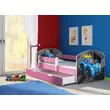 Kép 11/14 - Leesésgátlós gyerekágy - Sweet Dream 80x180 cm - 04 Blue car matraccal