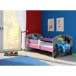 Kép 4/14 - Leesésgátlós gyerekágy - Sweet Dream 80x180 cm - 04 Blue car matraccal