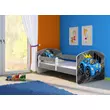 Kép 6/14 - Leesésgátlós gyerekágy - Sweet Dream 80x180 cm - 04 Blue car matraccal