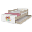 Kép 1/2 - Ágyneműtartós gyerekágy ágyráccsal - Disney MAX - Princess hercegnős