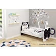 Kép 1/3 - Leesésgátlós gyerekágy ágyráccsal és matraccal - Animals 80x180 cm - Panda maci