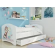 Kép 1/3 - Ágyneműtartós gyerekágy ágyráccsal - fekvőfelülete 80x160 cm - Cool Beds - 44 Snow Sister jéghercegnős