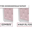 Kép 4/5 - Gyerekágy ágyneműtartóval és leesésgátlóval - kárpitos Lili 80x160 cm - púder rózsaszín