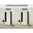 Kép 21/21 - Animals gardrób gyerekszobába - SZ06