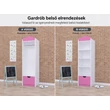 Kép 4/4 - Classic gardrób gyerekszobába - SZ03 - fehér