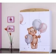 Kép 6/12 - Happy gardrób gyerekszobába - SZ11A - barna mackó lufikkal