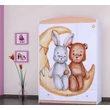 Kép 10/12 - Happy gardrób gyerekszobába - SZ11A - nyuszi és maci a holdon