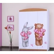 Kép 6/11 - Happy gardrób gyerekszobába - SZ11A - szíves állatok