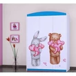 Kép 7/11 - Happy gardrób gyerekszobába - SZ11A - szíves állatok