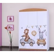 Kép 7/12 - Happy gardrób gyerekszobába - SZ11A - nyuszi és maci autózik