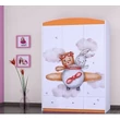 Kép 6/12 - Happy gardrób gyerekszobába - SZ11A - nyuszi és maci a repülőn