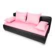 Kép 1/3 - Juniper prémium kanapéágy - fekete-rózsaszín