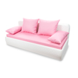Kép 1/5 - Juniper prémium kanapéágy - rózsaszín és fehér színben