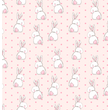 Diamond leesésgátlós kárpitos gyerekágy: rózsaszín Sweet Bunny nyuszis 2