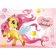 Diamond leesésgátlós kárpitos gyerekágy: pink Pony 6